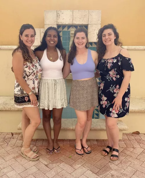 Nerdy girls don’t get enough love. Which of these four could use some cum?