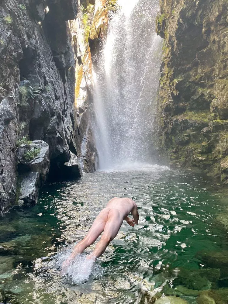 Never a bad time for a naked swim under a waterfall M41 - who wants to join me??