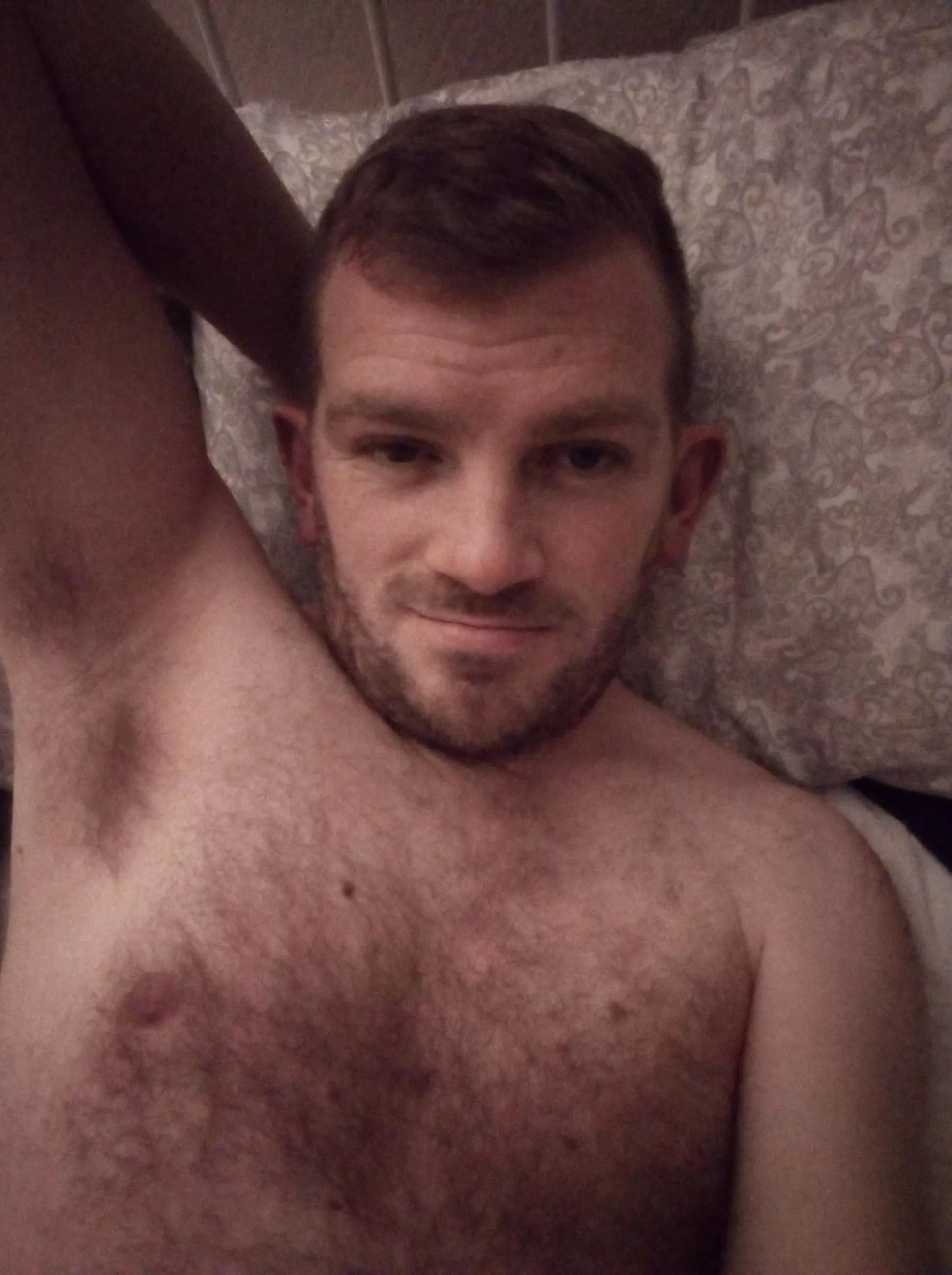 New haircut. Same chest fur!