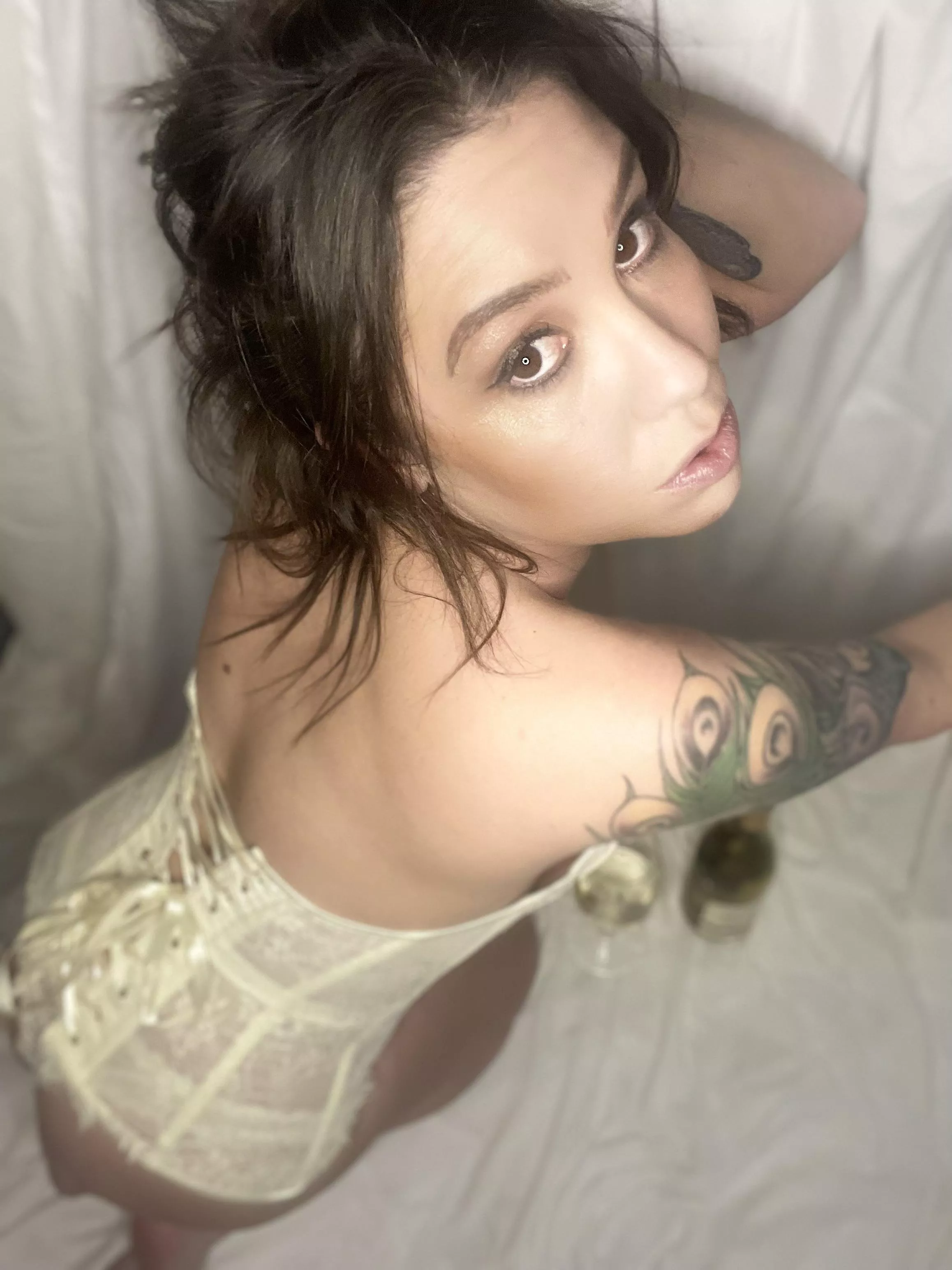 New here; I drink wine and wear lingerie or nothing at all ;)