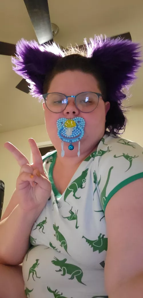 New here so I thought I'd post a pic with my fav paci