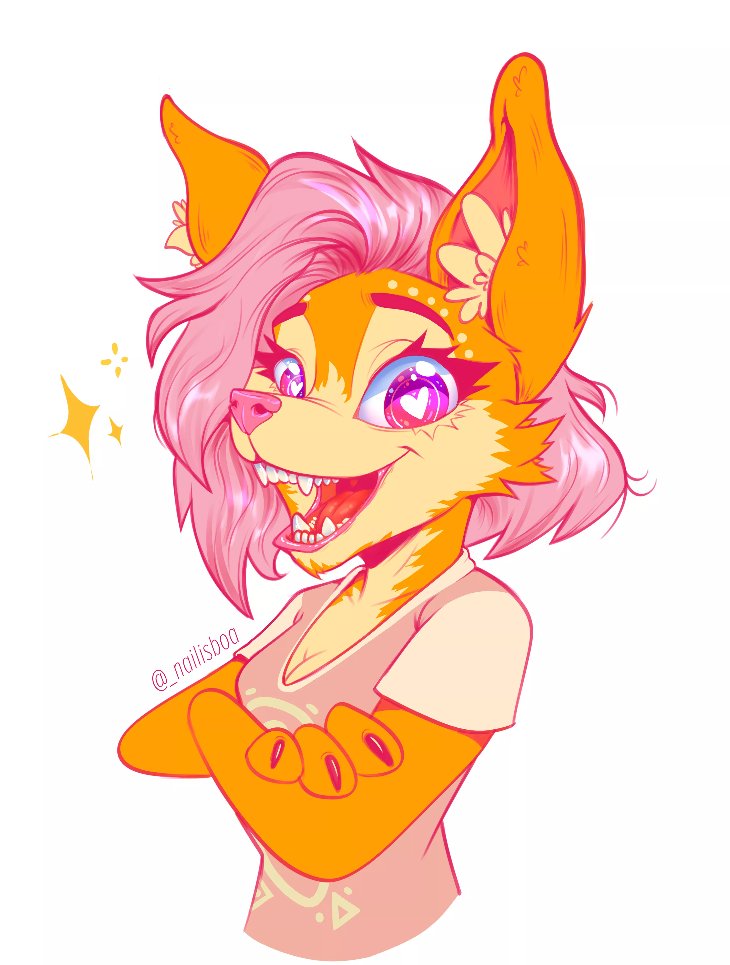 new profile pic of my fursona ✨🦊 | art by me (@_nailisboa on twitter)