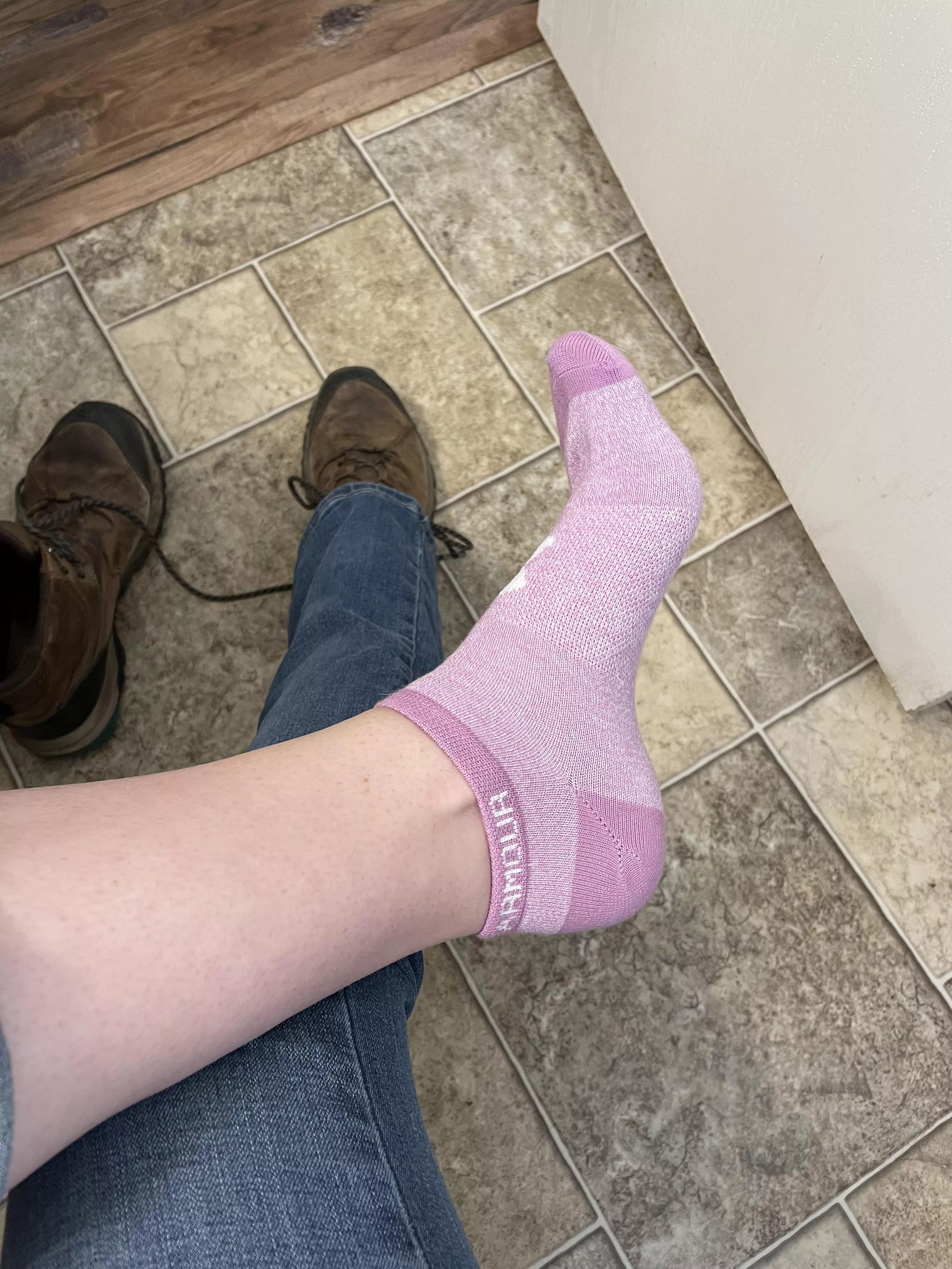 New socks! I can’t wait to leave a foot print on them! New socks! I can’t wait to leave a foot print on them!