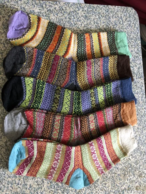 New socks just in!!! [Selling] DM to snag a pair worn perfectly to your preferences 👣💕🇨🇦