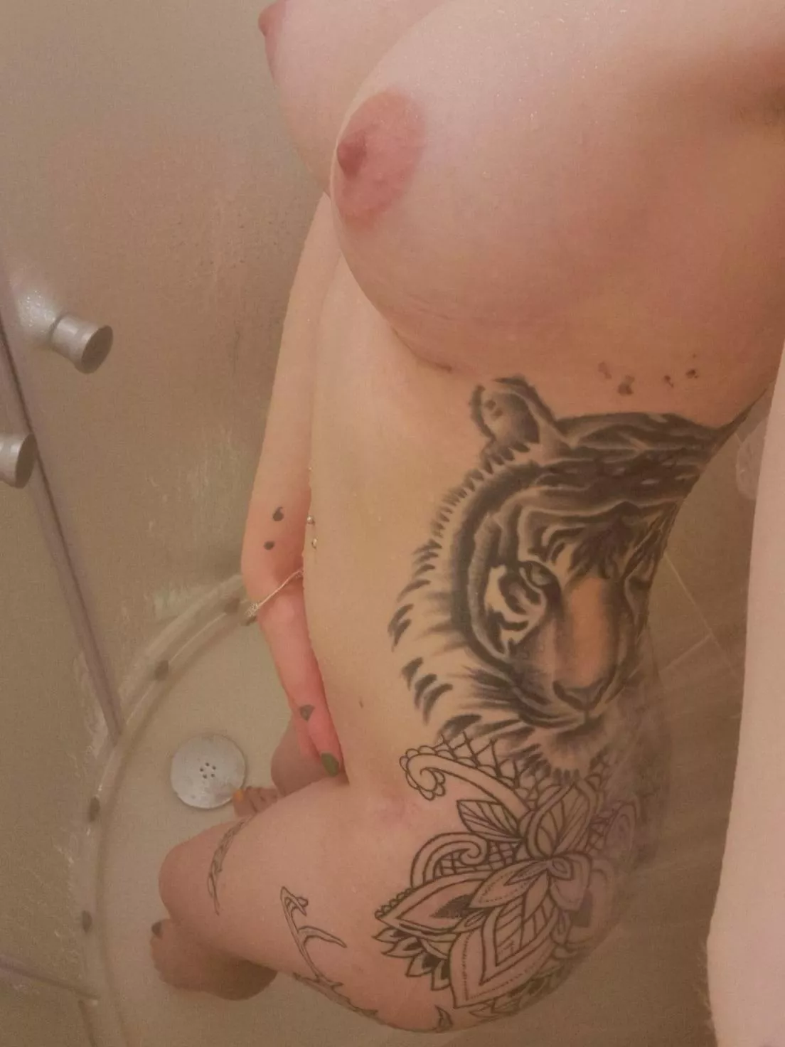 New tits and tattooed