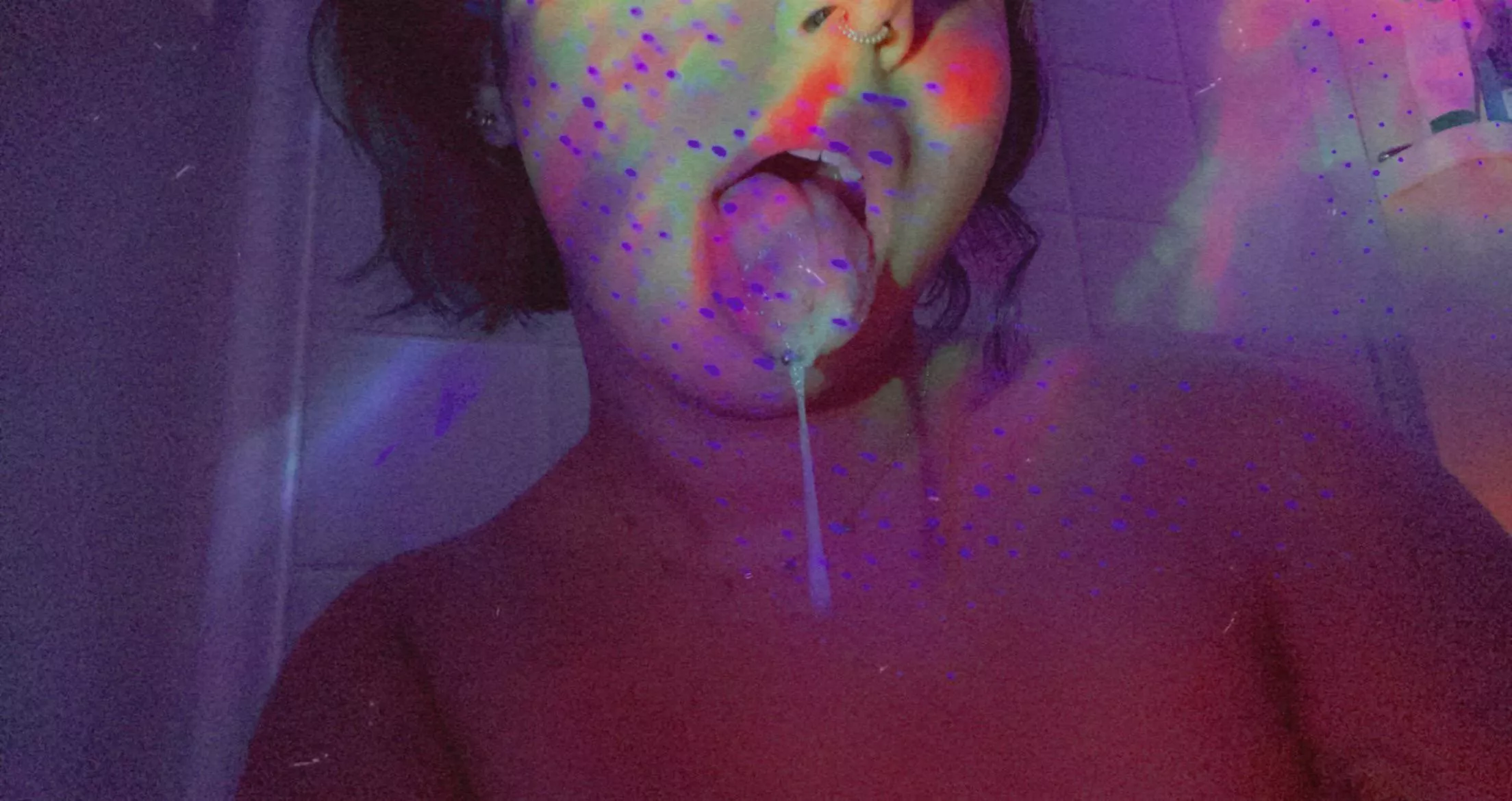 New to kink/fetish ✨ I think I’ve mastered the perfect drool shot. Instagram @desi.daydream