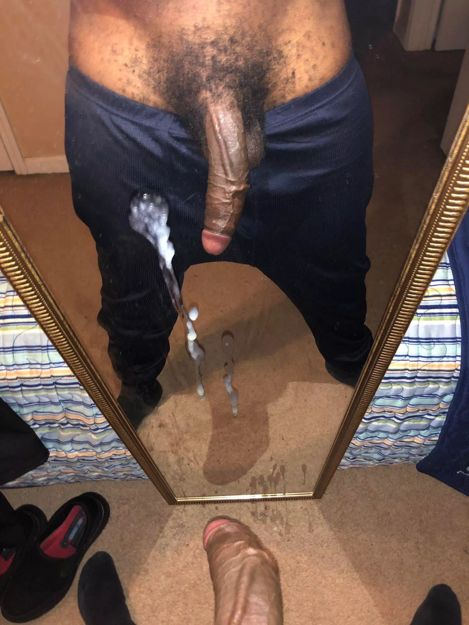 Next time can I nut on your tongue instead of the mirror?