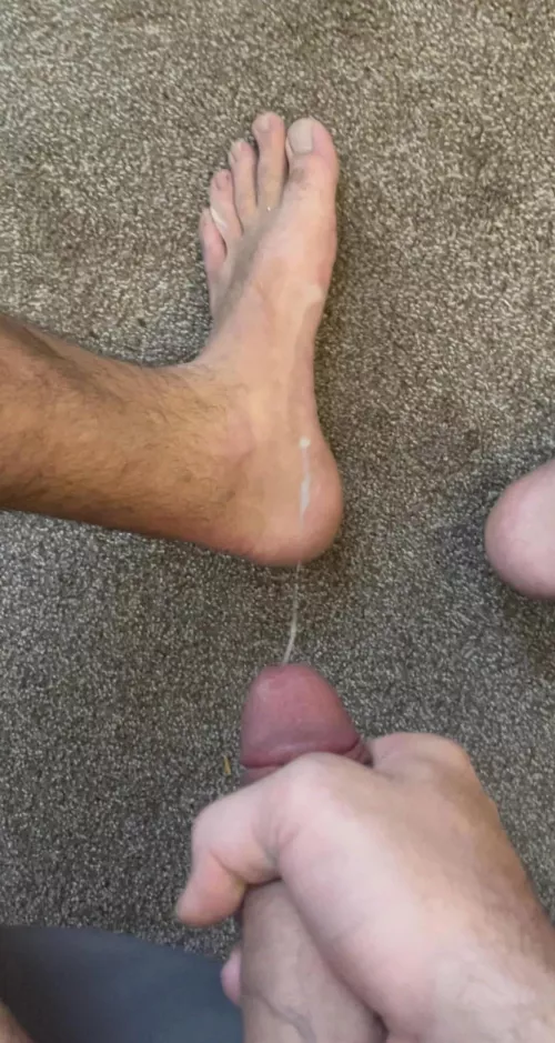 next time youβre gonna lick the cum off my feet right?π