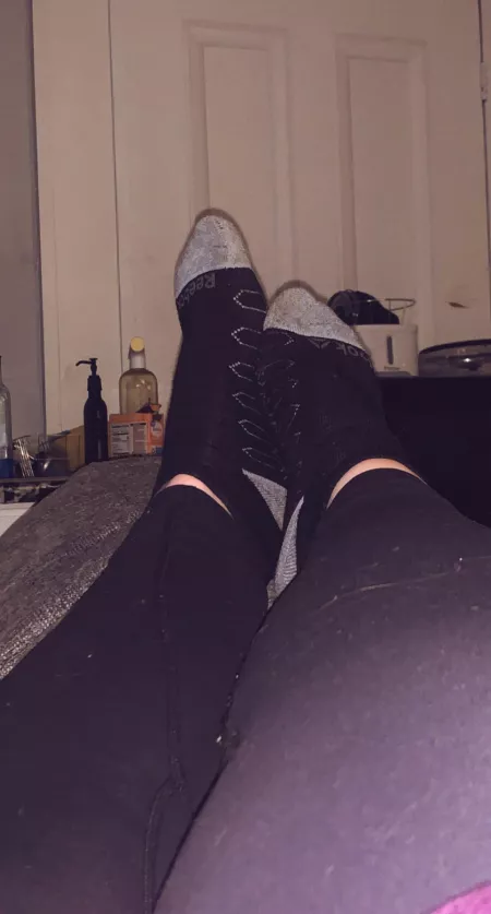 Nice sweaty socks after a good workout today π