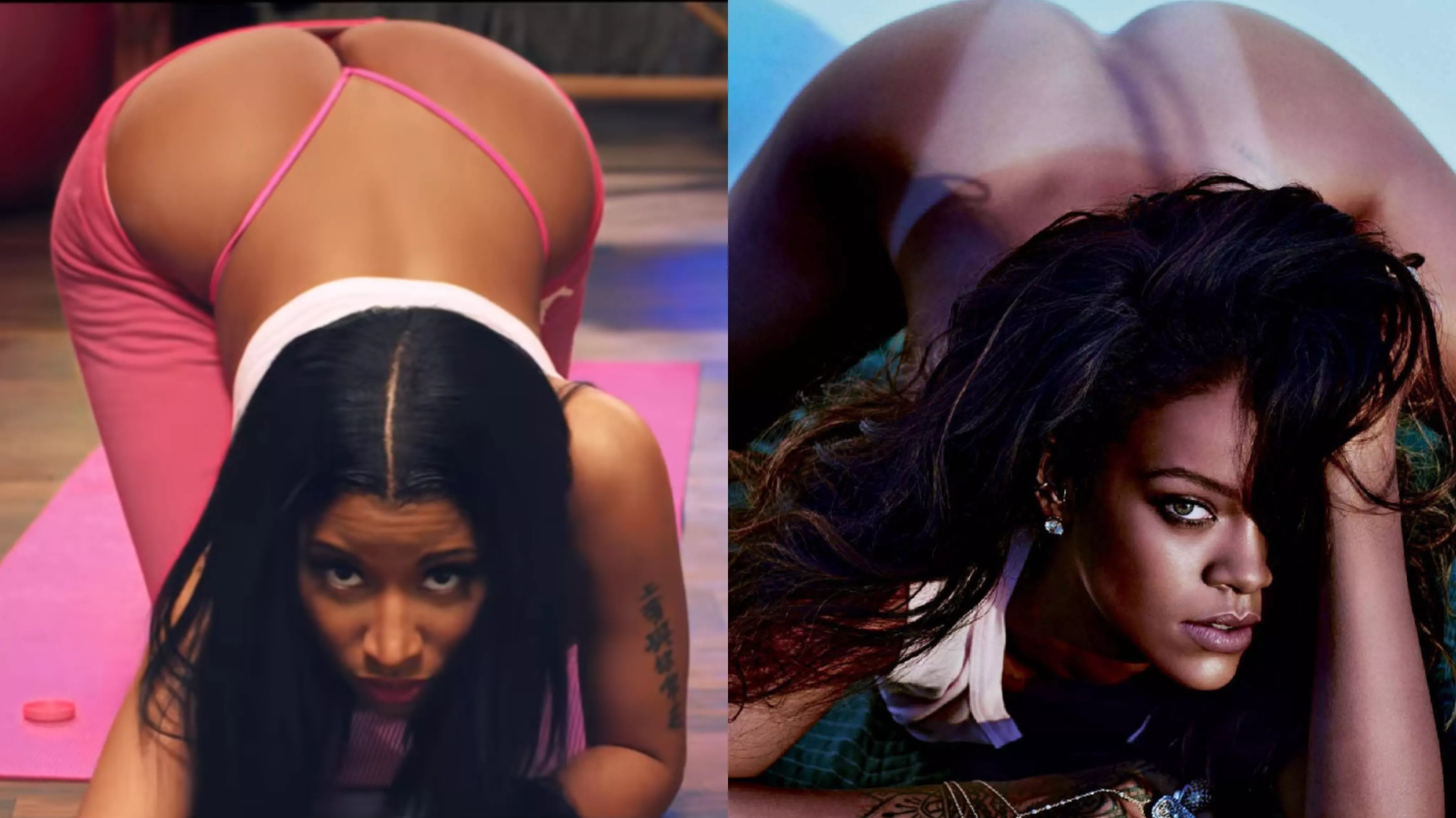 Nicki Minaj or Rihanna, which ass would you like to use more? Nicki Minaj or Rihanna, which ass would you like to use more?