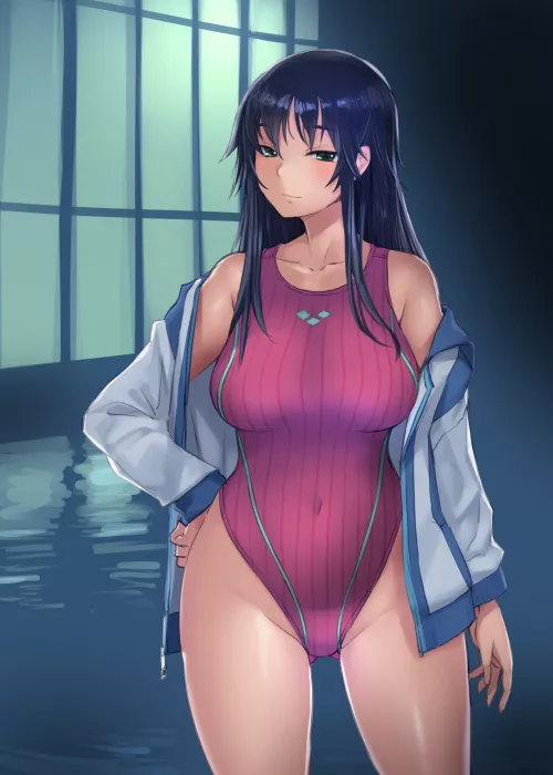 Nightly Swimsuit Smugness (Bosshi) [Original]