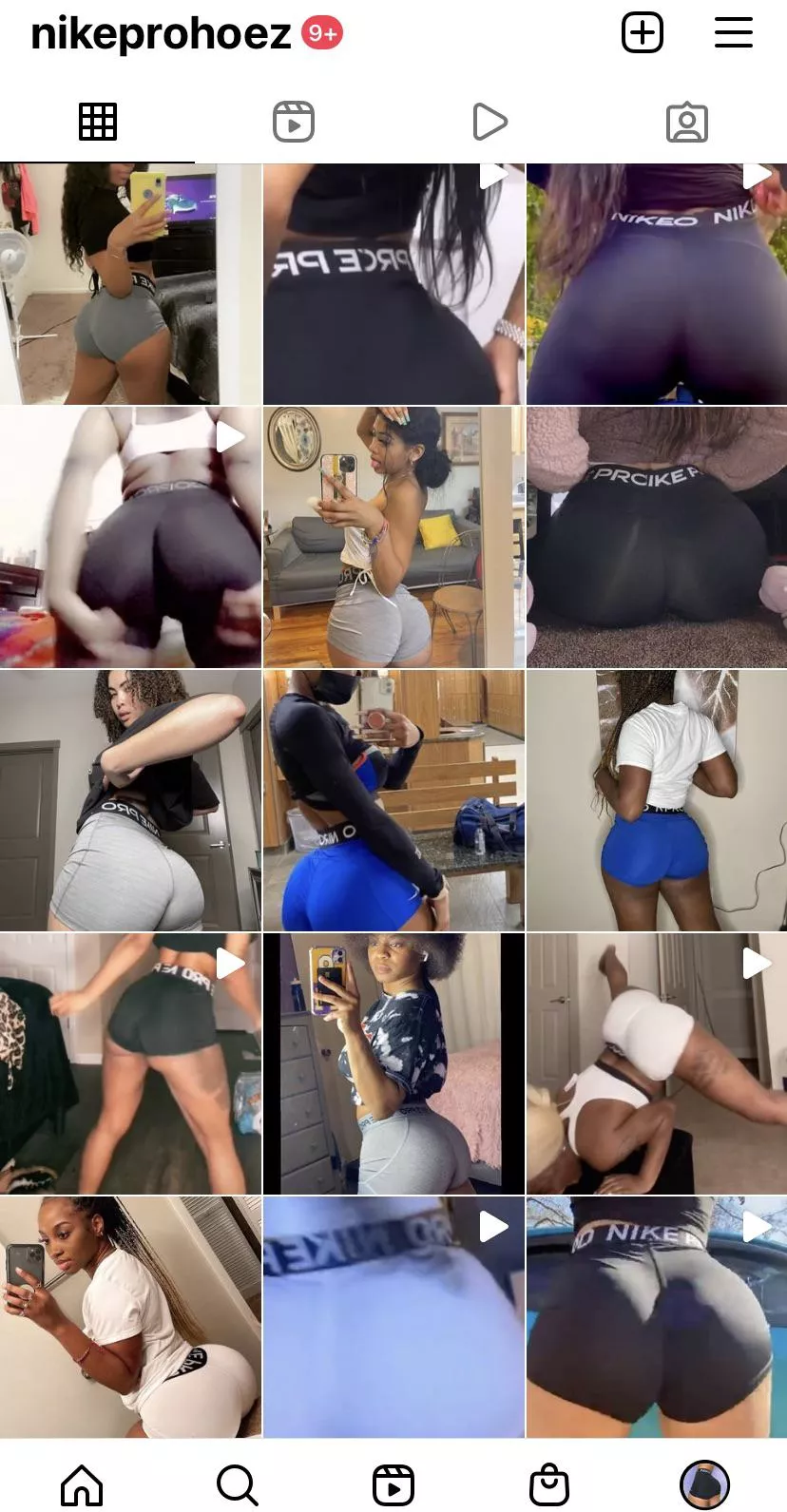 @NikeProHoez on Instagram . Hundreds of Nike Pro Shorts Content 🍑🍑🍑