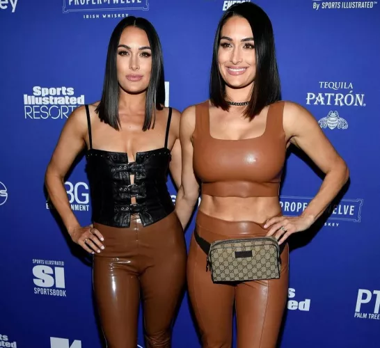 Nikki's nips poking out