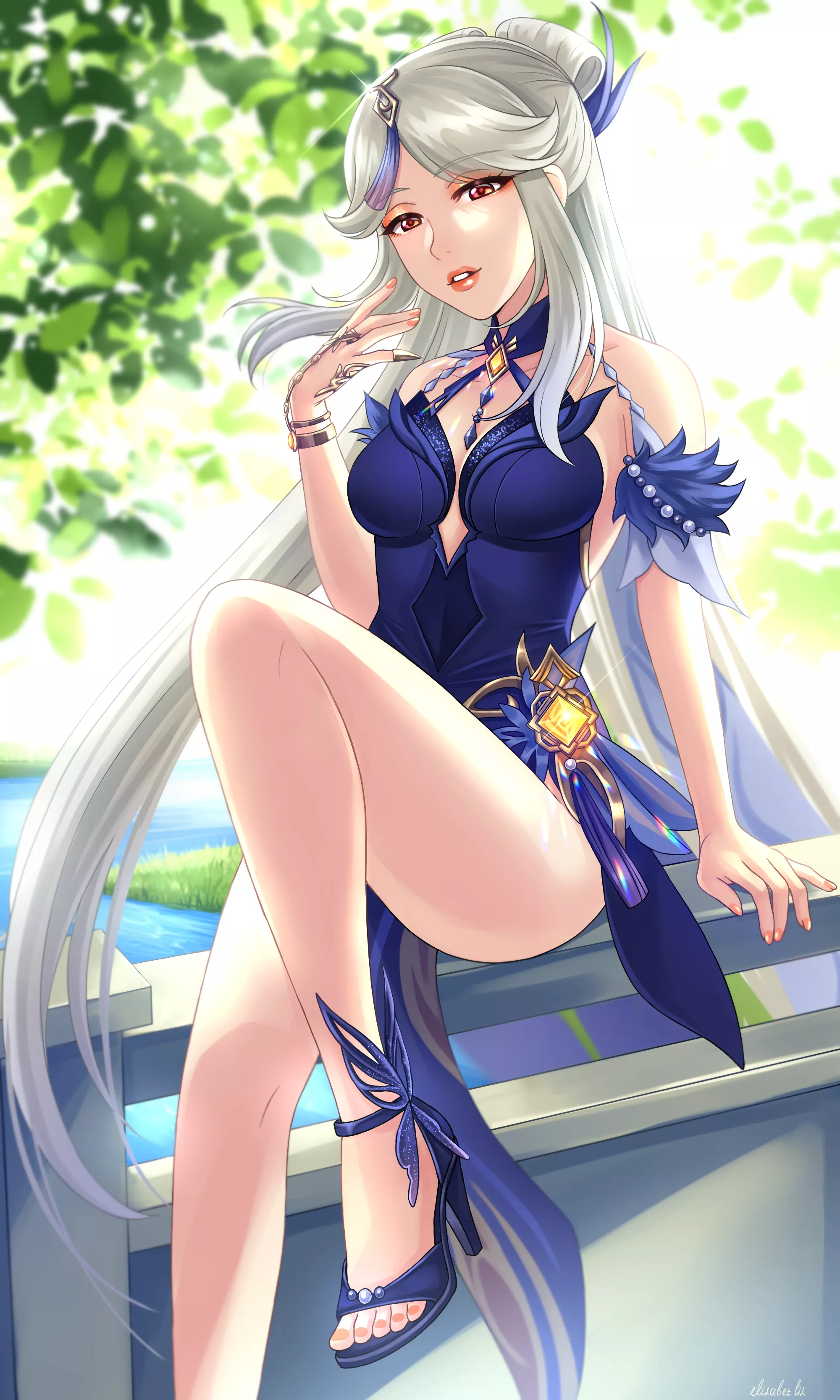 Ningguang's new outfit [Genshin Impact]