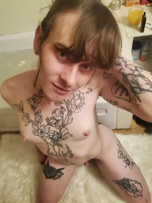 No filters, no makeup, are you still down for a bath?