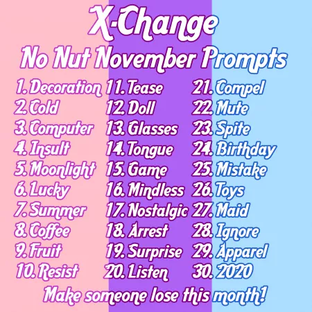 No Nut November Caption Prompts | You win if someone loses to your caption!