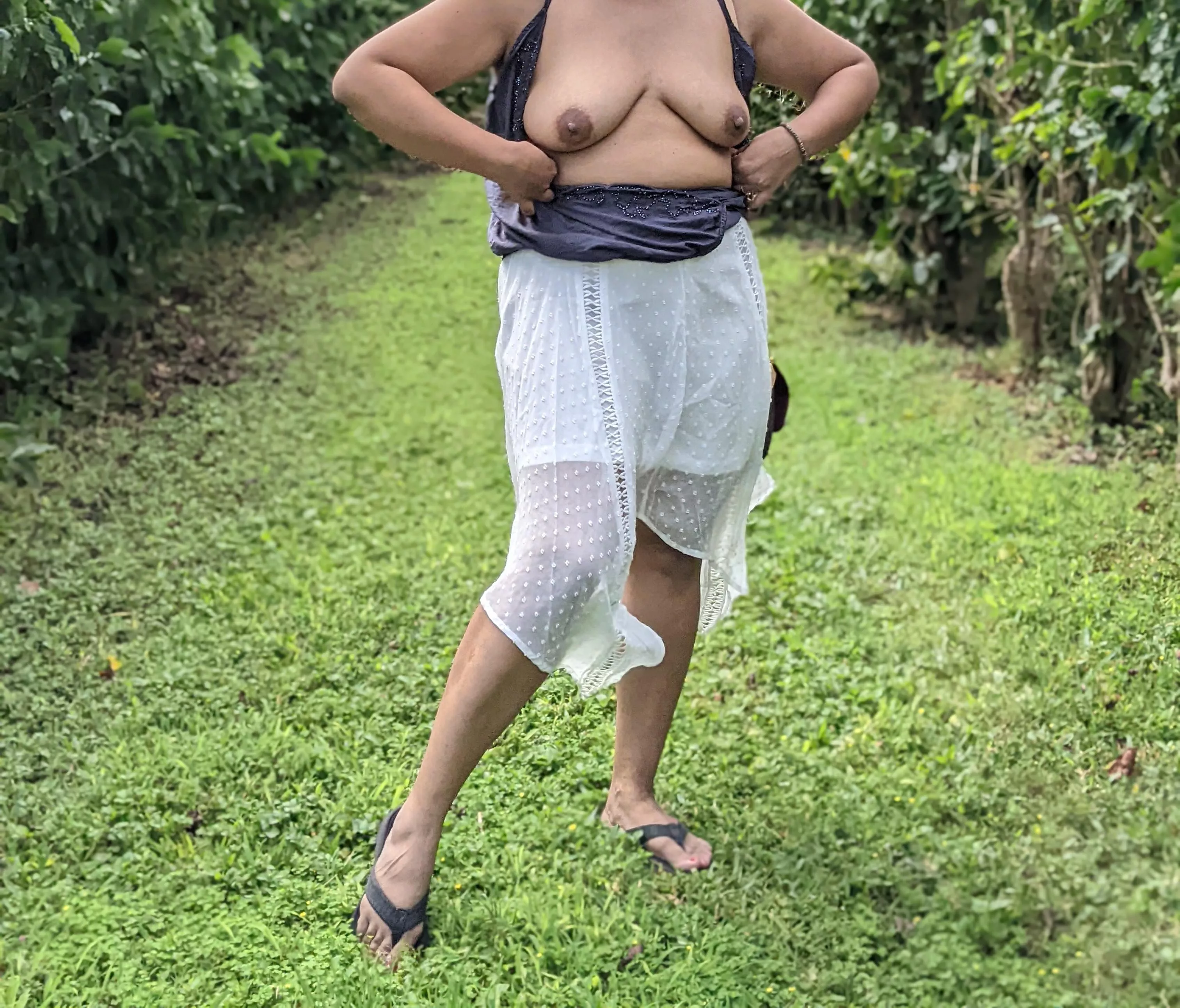 No one had idea what was happening in other end o[f] the park, when decorations were being done for the party