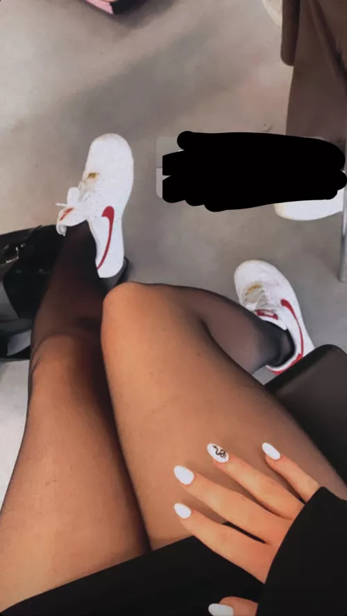 No panties under my stockings