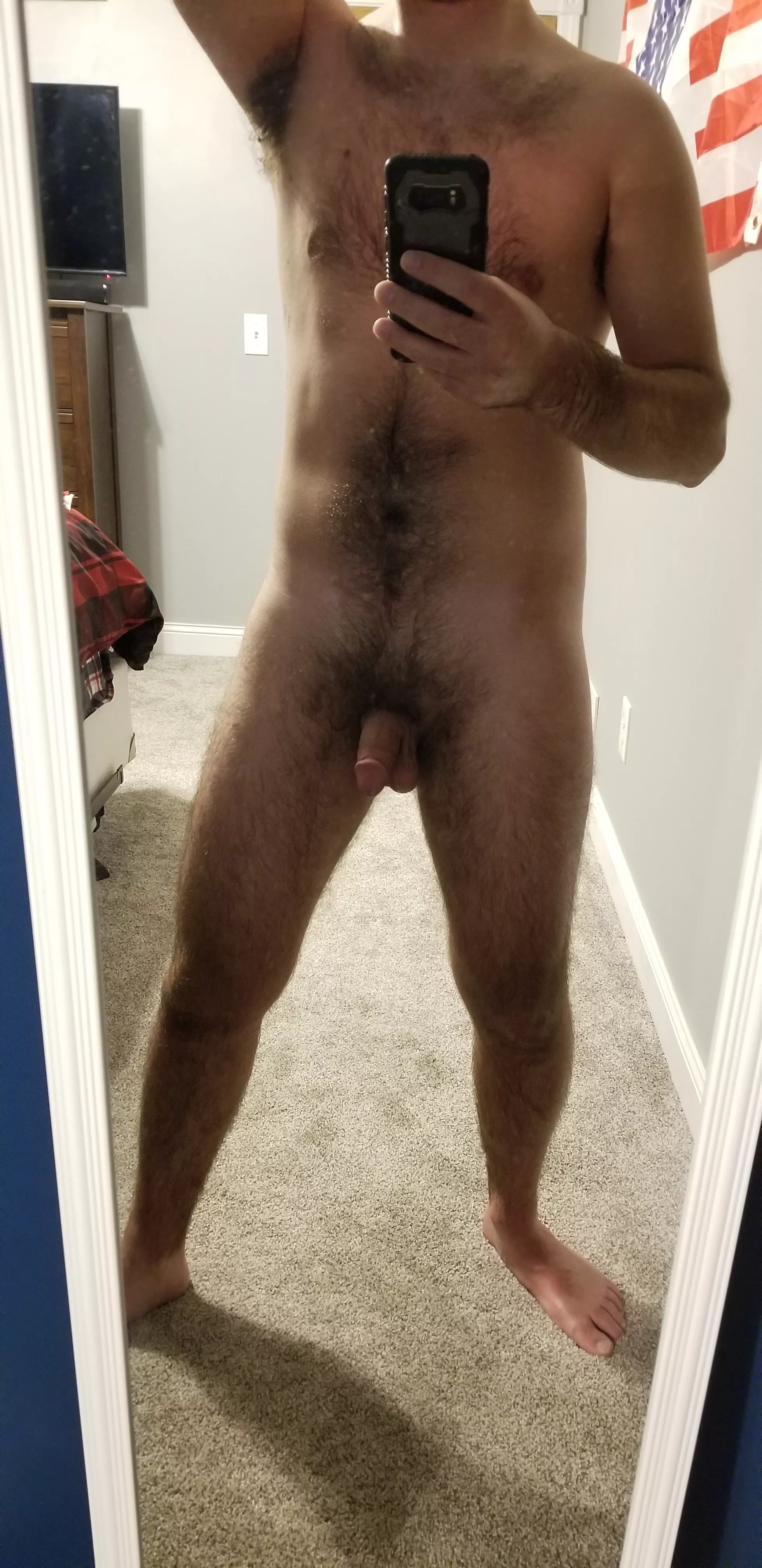 No roommates this weekend means no clothes