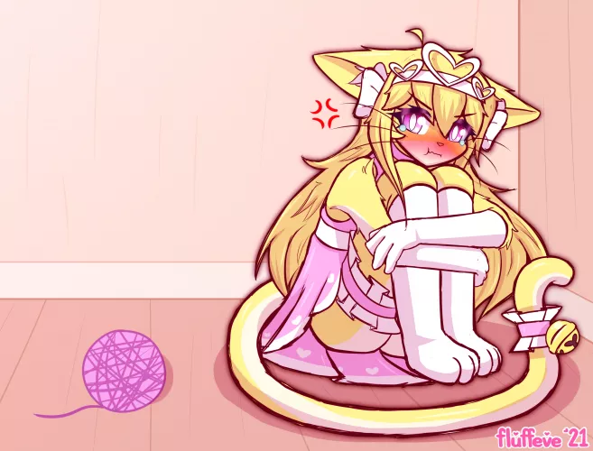 no talk me im angy 💢 (Art by me: @fluffeve on Twitter)