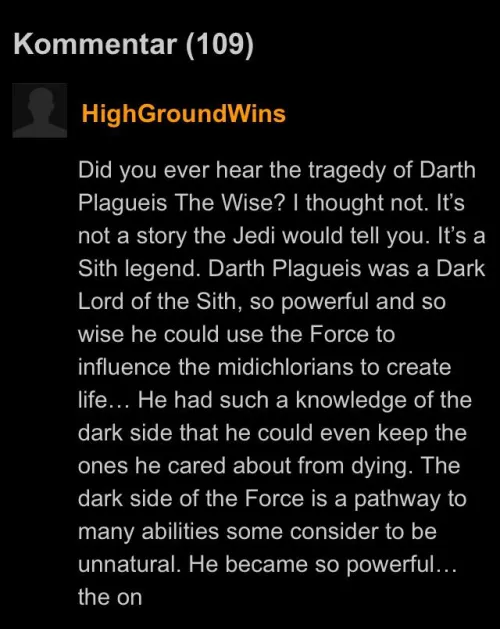 Not A story the Jedi would tell you