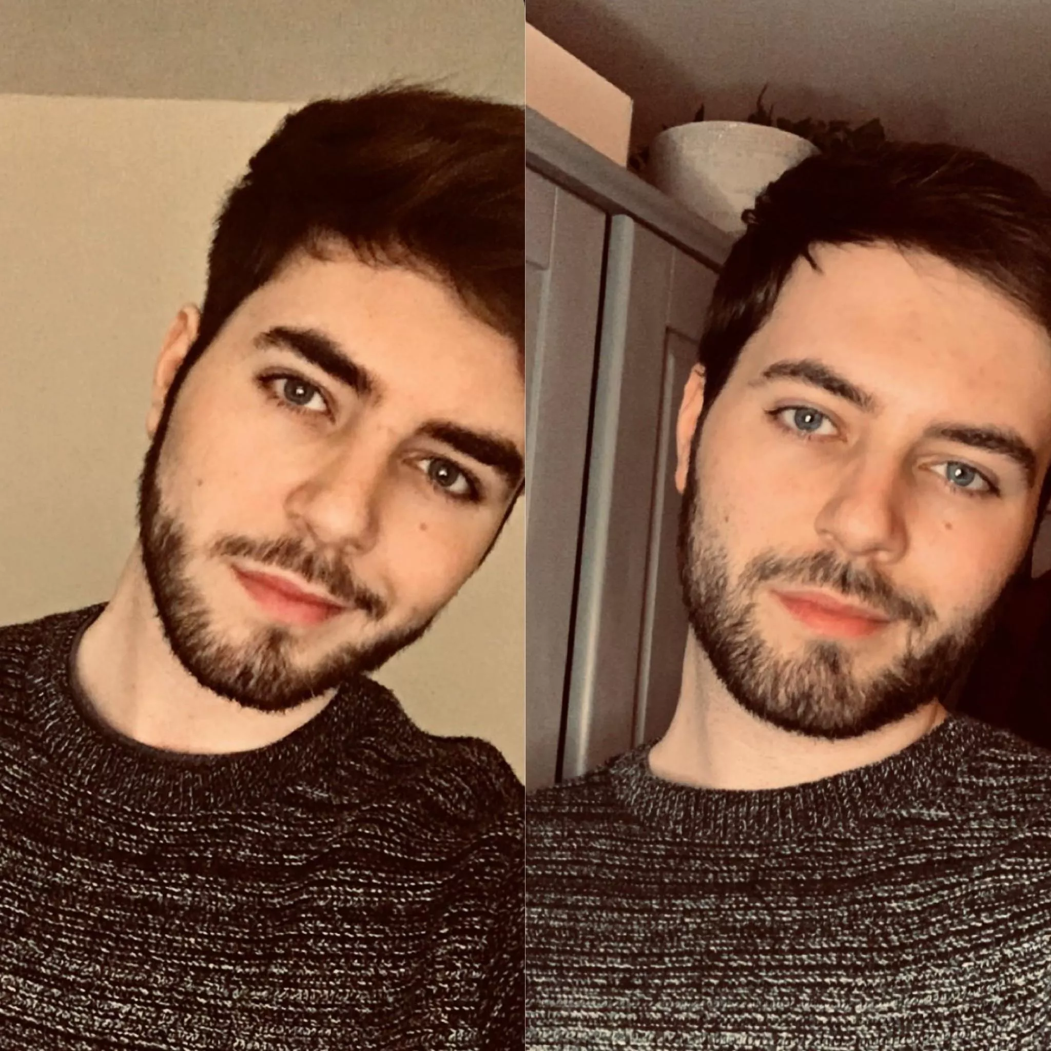 Not me inadvertently wearing the same jumper on the exact same day 5 years apart 😂 L:20 | R:25