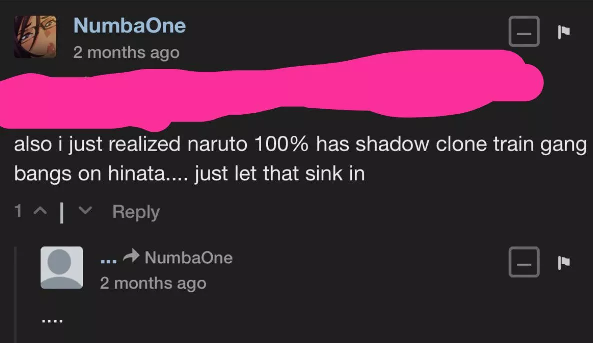 Not pornhub but buruto comment section 🤒