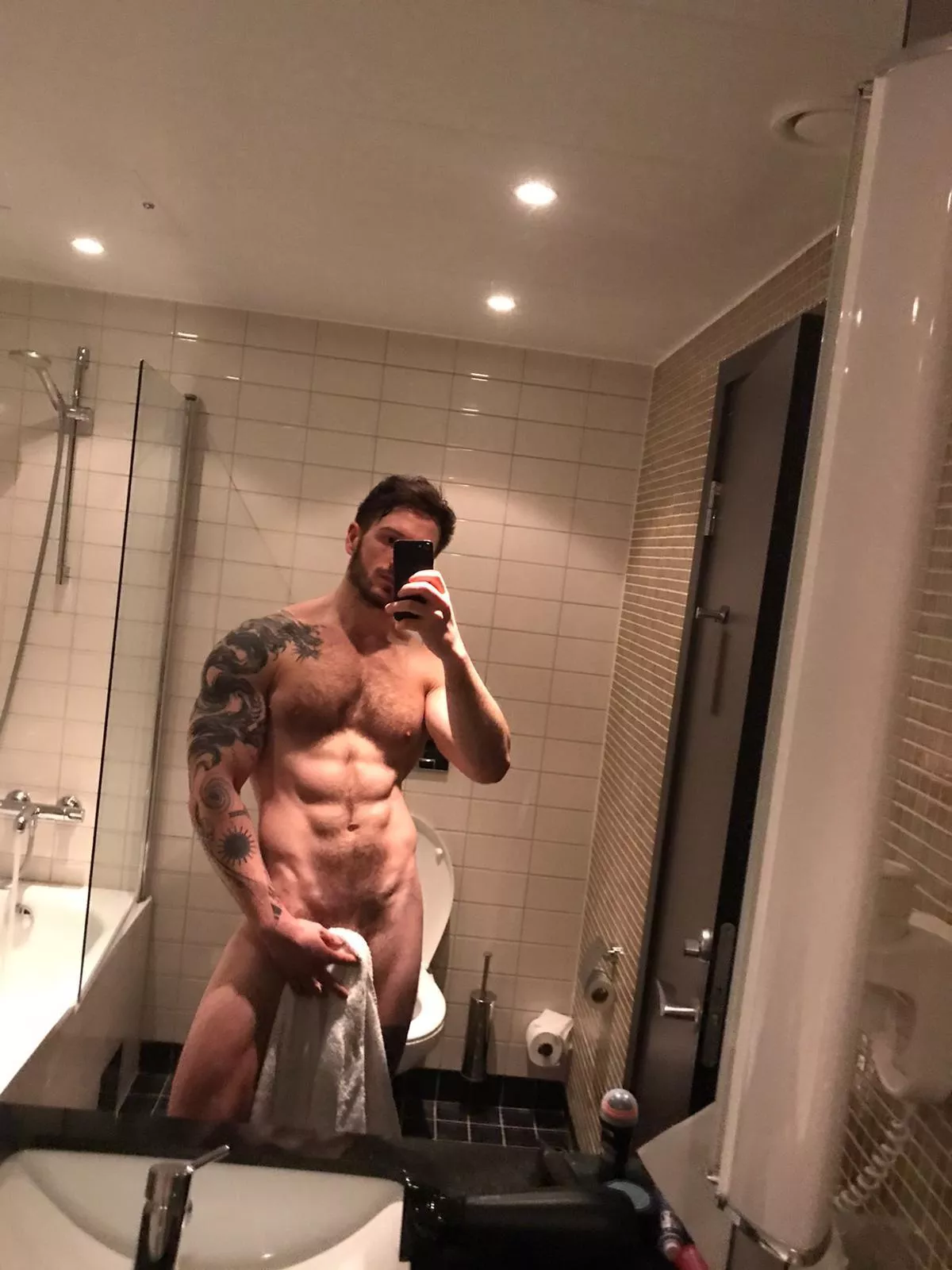 Not quite naked and can’t see the leg tatts but…..enjoy ;P Not quite naked and can’t see the leg tatts but…..enjoy ;P