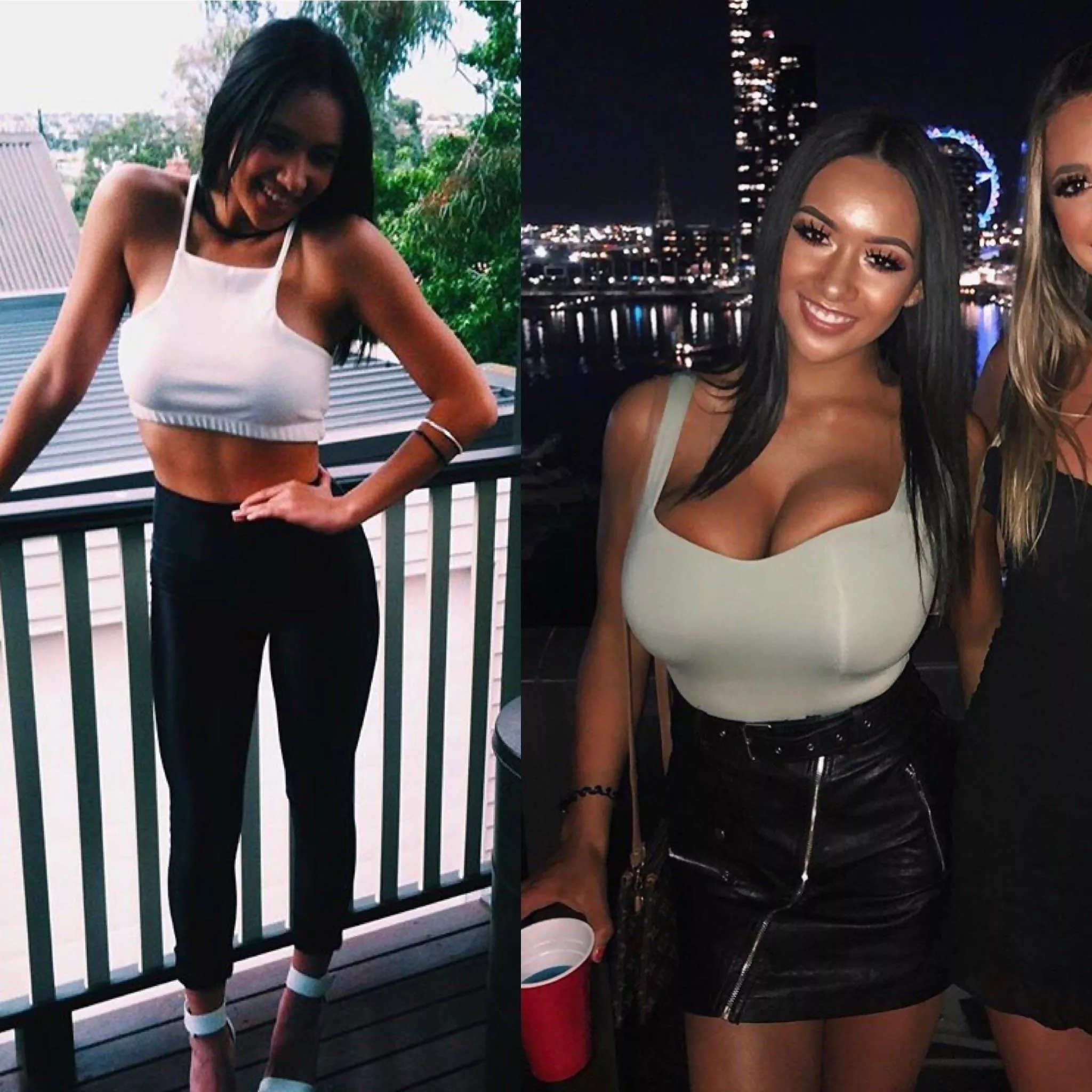 Not sure of the time in between both photos Not sure of the time in between both photos