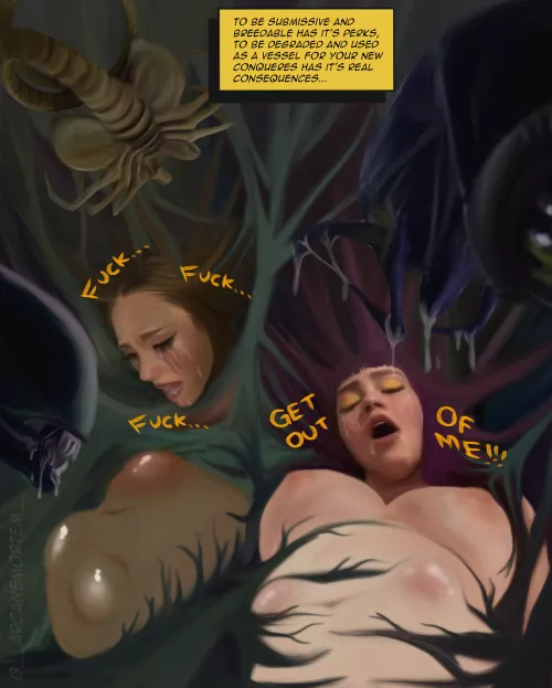 not your normal pregnancy... art by me @__arcanemortem__