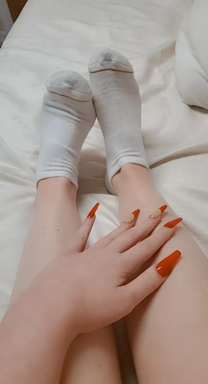 Nothing better than new socks and a fresh manicure Nothing better than new socks and a fresh manicure