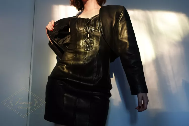 Nothing compares to the feeling of leather against my skin.