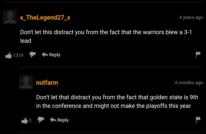 Nothing out of the ordinary. Just a pair of sport loving chads.