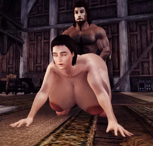 Nothing special, just a screenie of my busty follower May getting railed.