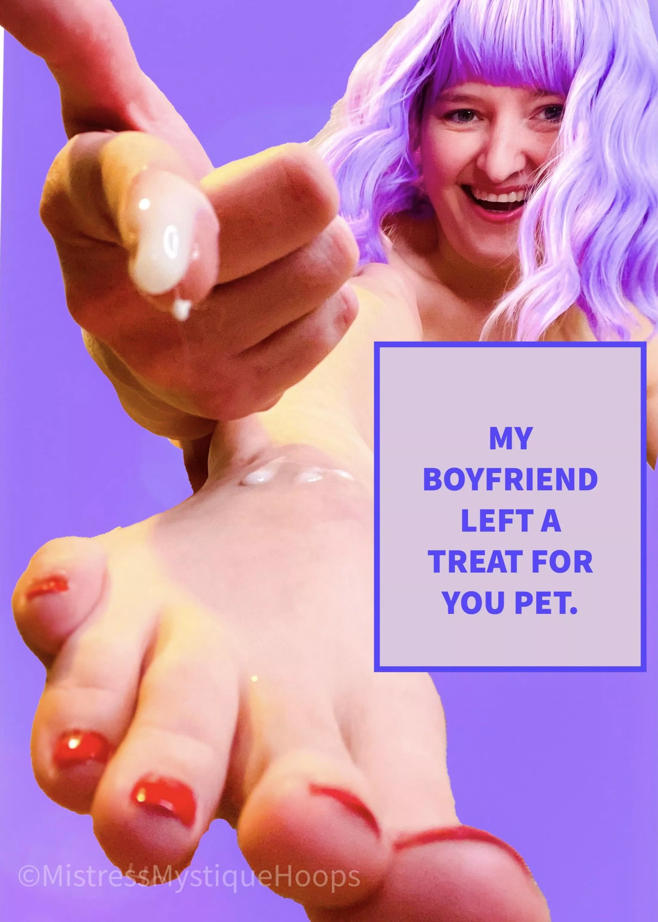 Now eat it all up like a good boy 💜😈💜 Now eat it all up like a good boy 💜😈💜