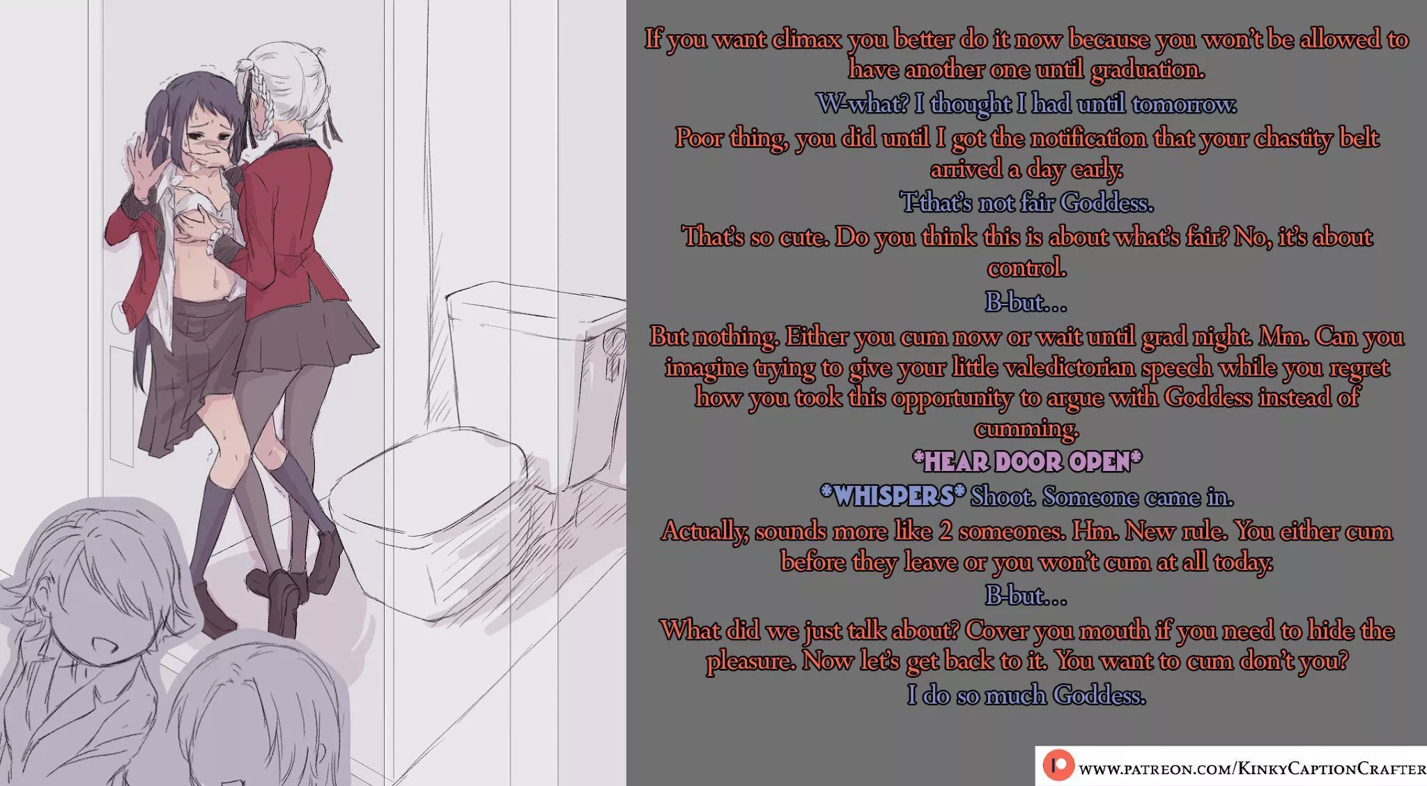 Now or Later (commission) [lesbian][chastity][femdom]