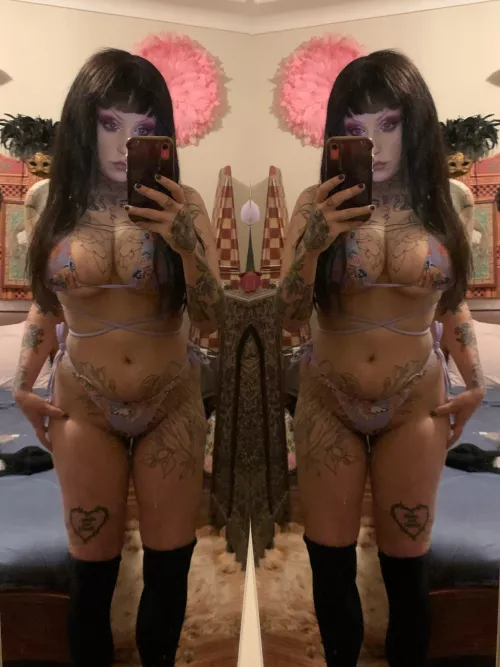 Now that I’ve lost some excess weight I’m eager to start my transformation properly 🥰 Fillers, thread lift, BBL and fake tits… If you’d like to help me because the perfect goth bimbo whore message me 😚
