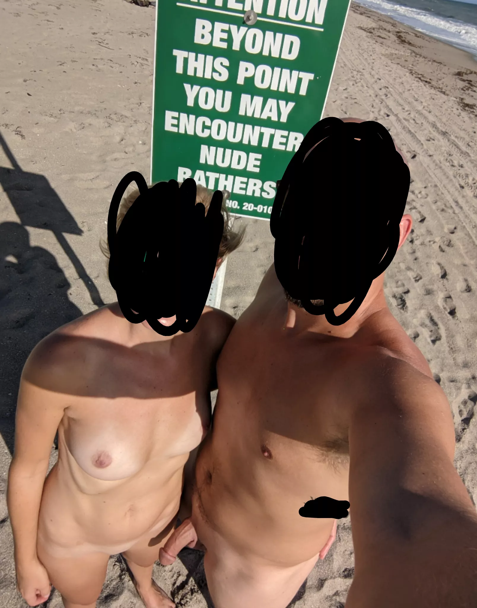 Nude beach fun on vacation