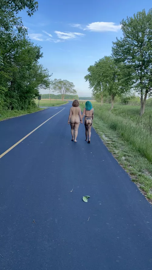 Nude walks with my friends are my favorite