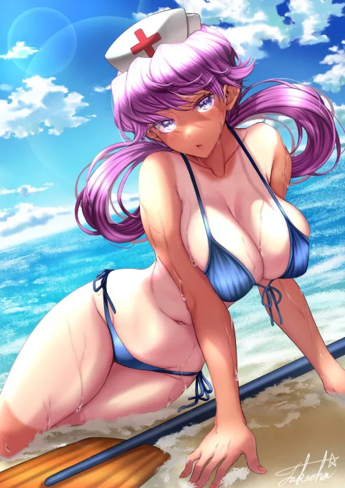 Nurse Joy at the Beach