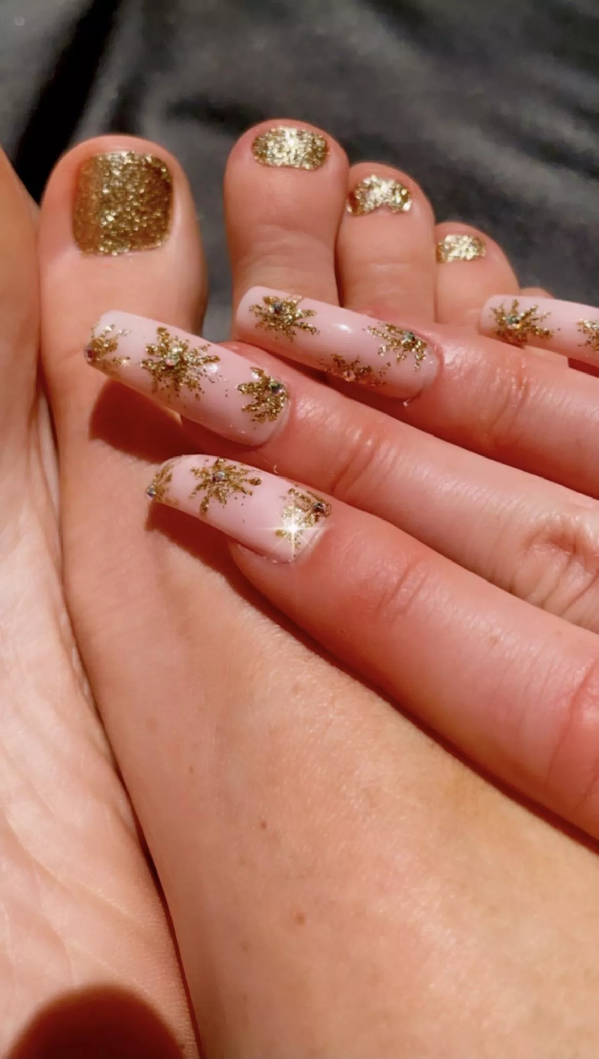 NYE is licking every toe and me scratching you