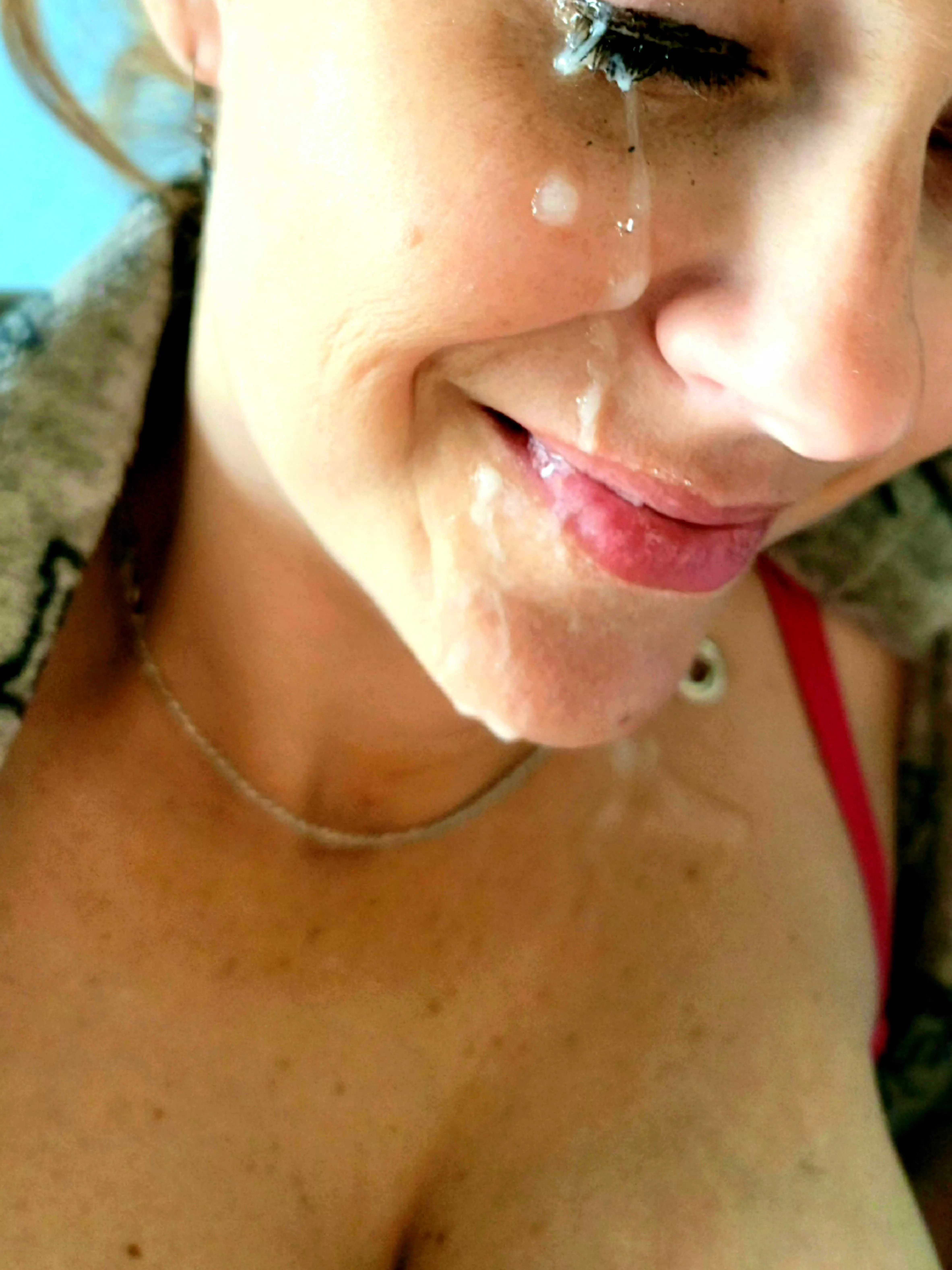 Obviously a smile isn't the only thing on my face. Obviously a smile isn't the only thing on my face.