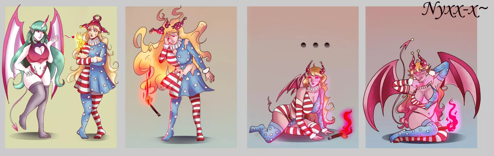 [OC] A Succubus' Flame~ (Succubus, Hypnosis, Mind Change, Demon, Touhou, FTF, Body Modification) by me (Commission)