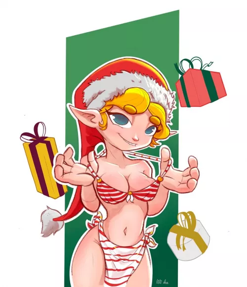 [oc] cute little elf I drew. (Lili Dae)