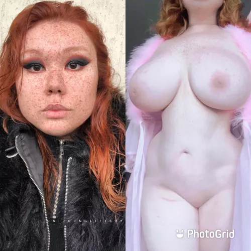 [OC] face vs body ! I’m Asian Ginger, please excuse my tired face!😅