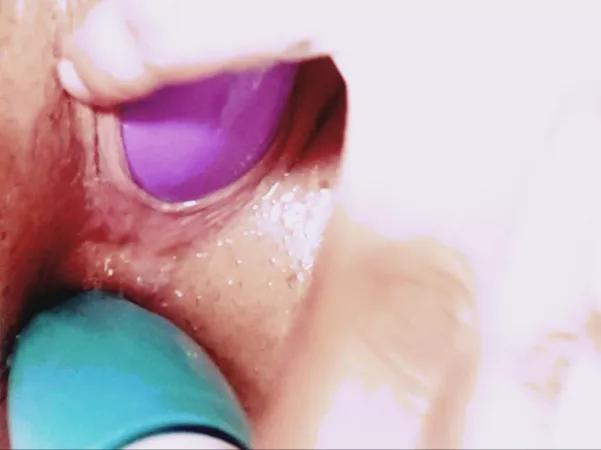 [OC] FIRST TIME POSTER! ❤️ 💋My first solo /amateur /home made SELF DP🙊💦☠️