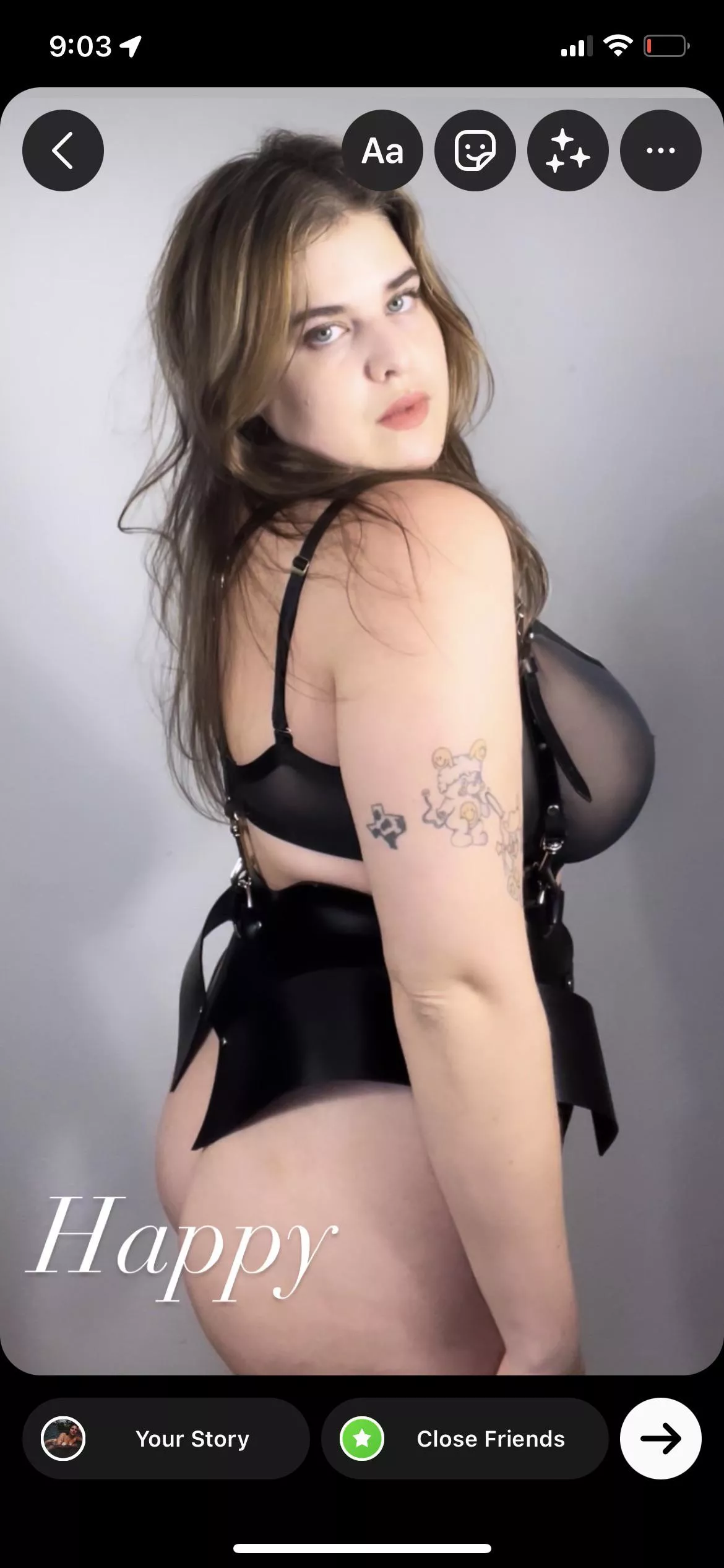 [OC] Obsessed with my new harness, turns me on so much 🤒 link in comments for more