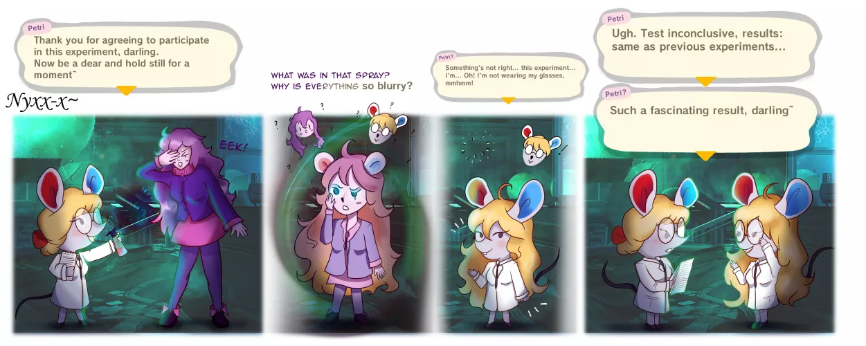 [OC] Petri's Failed Experiment~ (Twinning, FTF, Anthro, Furry, Animal Crossing, Mind Change) by me (Commission)