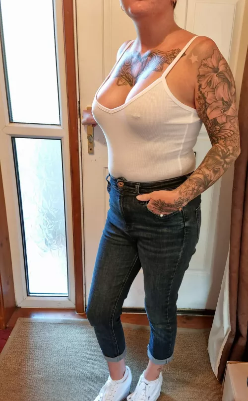 Off to do the food shopping. The fridge isle should be interesting