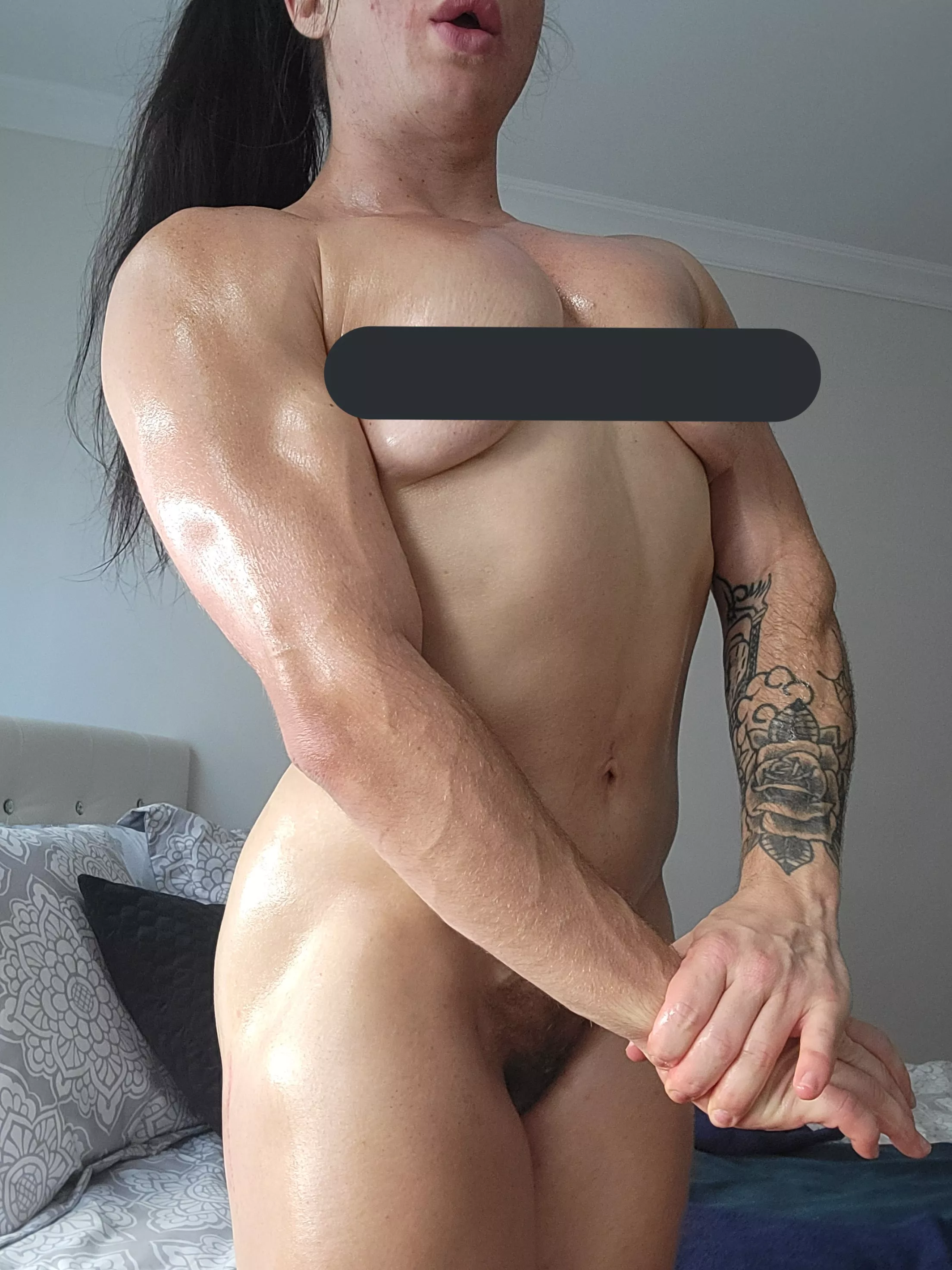Oiled and hairy bush Oiled and hairy bush